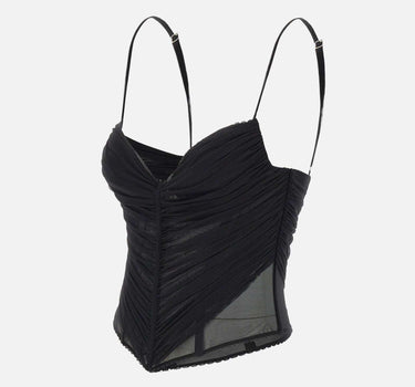 Top bustino in tulle 4C221A N0990 BLUMARINE
