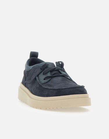 Stringate "Polden Moc Suede" 180866 NAVY CLARKS