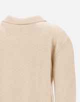 "Knitted polo cropped shirt" F5LAWOKP249 013 LANEUS