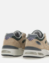"Made in UK 991V2" sneakers U991DL2 TAN NEW BALANCE