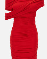 Abito monospalla con drappeggio 2A644A N0313 BLUMARINE
