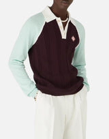 "Merino Tennis Long Sleeve Polo" MAW25KW1131 01 CASABLANCA