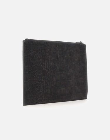Pochette "Pocket cocco nabuk" SU0119NCO NERO ORCIANI