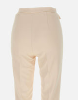 Pantaloni slim in crêpe con placca logo PA07751E2 193 ELISABETTA FRANCHI
