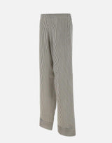 Pantaloni in seta e viscosa PADC02F415H553 VRU FABIANA FILIPPI