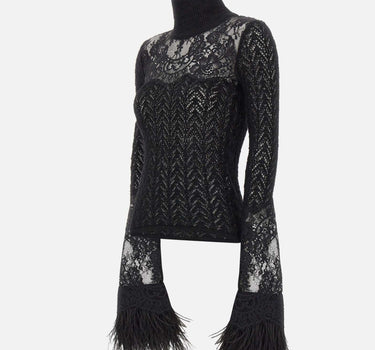 Maglia  in lana e mohair 4M170A N0990 BLUMARINE