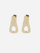 "Organic pair earrings on the design of our iconica 1969 bag chain" 25ABB0436MET795 P710 RABANNE