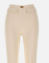 Pantaloni slim in crêpe con placca logo PA07751E2 193 ELISABETTA FRANCHI