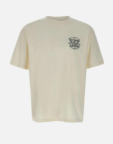 "Le T-shirt slogan tresses" TS259 CO134OFFWHITE DROLE DE MONSIEUR