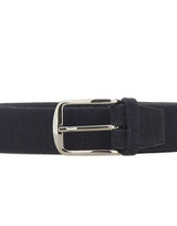 ALBERTOLUTI Cintura in pelle scamosciata BLUE Uomo 