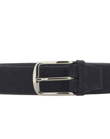 ALBERTOLUTI Cintura in pelle scamosciata BLUE Uomo 