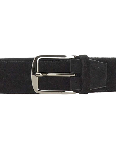 ALBERTOLUTI Cintura in pelle scamosciata BLACK Uomo 