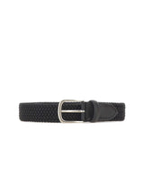 ALBERTOLUTI Cintura in tessuto intrecciato BLACK Uomo 
