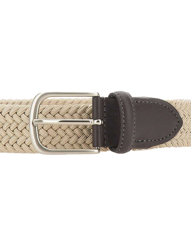 ALBERTOLUTI Cintura in tessuto intrecciato BEIGE Uomo 