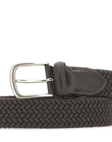 ALBERTOLUTI Cintura in tessuto intrecciato BROWN Uomo 