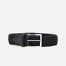 Cintura in lino con dettagli in pelle 15AP1500 BLACK ATHISON 