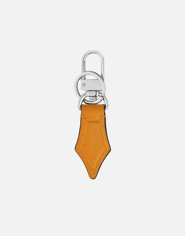 MONTBLANC Portachiavi a Forma di Pennino in Pelle Sartorial YELLOW Uomo 