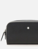 MONTBLANC Trousse da toilette in pelle Sartorial BLACK Uomo 