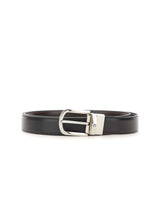 MONTBLANC Cintura reversibile "Horseshoe" BLACK Uomo 