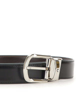 MONTBLANC Cintura reversibile "Horseshoe" BLACK Uomo 