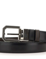 MONTBLANC Cintura in pelle reversibile BLACK Uomo 