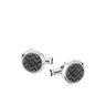 MONTBLANC Gemelli circolari zigrinati SILVER Uomo 