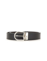 MONTBLANC Cintura reversibile "Horseshoe" BLACK Uomo 