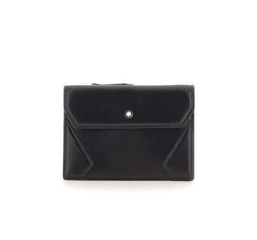 MONTBLANC Portacarte con zip BLACK Uomo 