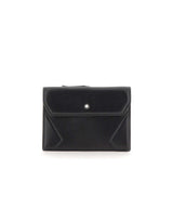 MONTBLANC Portacarte con zip BLACK Uomo 