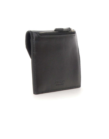 MONTBLANC Portacarte con zip BLACK Uomo 