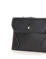 MONTBLANC Portacarte con zip BLACK Uomo 
