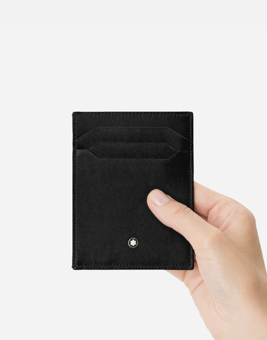 MONTBLANC Portacarte "Meisterstuck" in pelle BLACK Uomo 