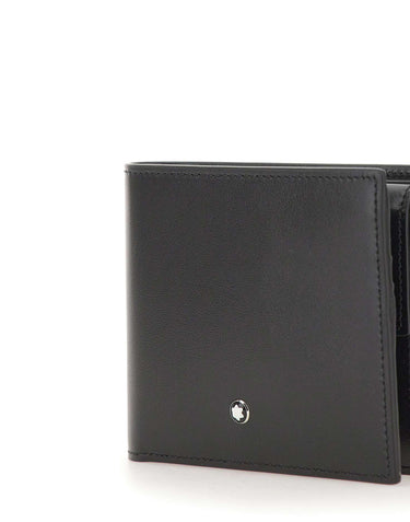 MONTBLANC Portafoglio 4 Tasche con Portamonete "Meisterstück" BLACK Uomo 
