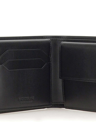 MONTBLANC Portafoglio 10 Tasche con Portamonete "Meisterstück" BLACK Uomo 