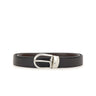 MONTBLANC Cintura reversibile "Horseshoe" in pelle granulata BLACK Uomo 