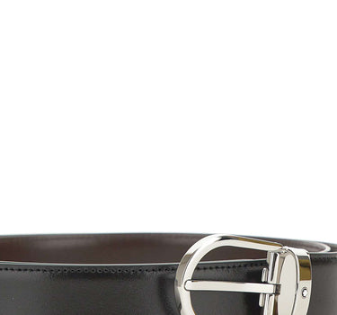 MONTBLANC Cintura reversibile "Horseshoe" BLACK Uomo 