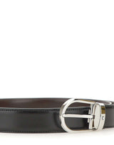 MONTBLANC Cintura reversibile "Horseshoe" BLACK Uomo 