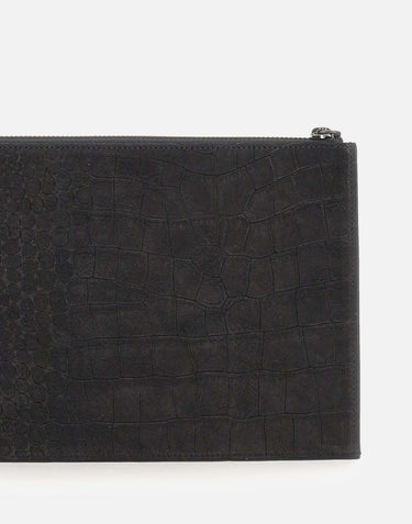Pochette "Pocket cocco nabuk" SU0119NCO NERO ORCIANI 