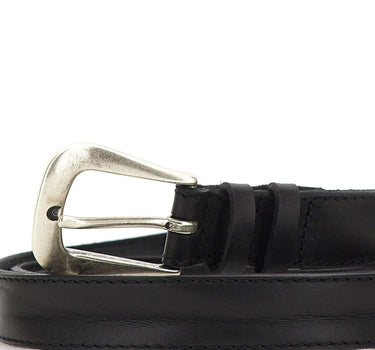 ORCIANI Cintura in pelle "Bull Soft" BLACK Uomo 