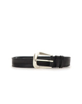 ORCIANI Cintura in pelle "Bull Soft" BLACK Uomo 