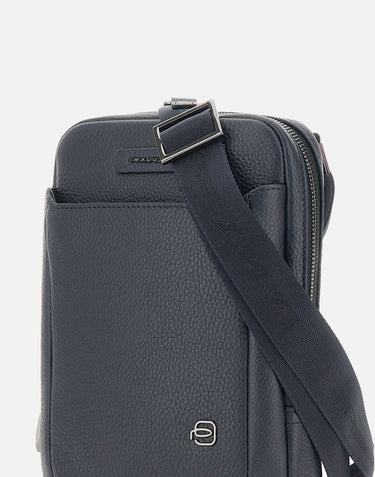 Borsa a tracolla in pelle CA3084MOS BLU PIQUADRO 