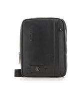 PIQUADRO Borsa a tracolla in pelle BLACK Uomo 