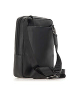 PIQUADRO Borsa a tracolla in pelle BLACK Uomo 