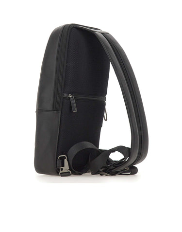 PIQUADRO Zaino monospalla porta iPad BLACK Uomo 