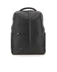 PIQUADRO Zaino in pelle porta pc 15,6'' BLACK Uomo 
