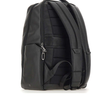 PIQUADRO Zaino in pelle porta pc 15,6'' BLACK Uomo 