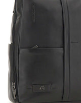 PIQUADRO Zaino in pelle porta pc 15,6'' BLACK Uomo 