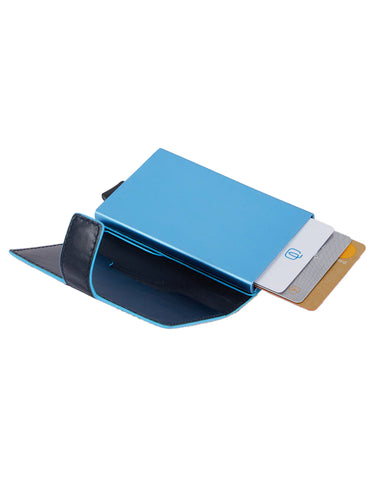 PIQUADRO "Compact Wallet" BLACK Uomo 