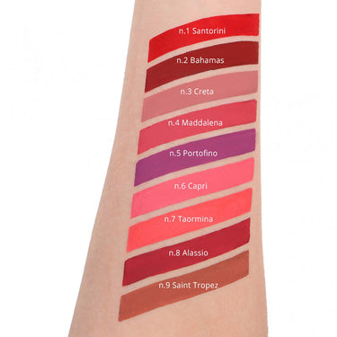 QSTUDIO MAKEUP-RP "Rossetto Liquido a Lunga Tenuta n.1 Santorini" 8ml RED Donna 