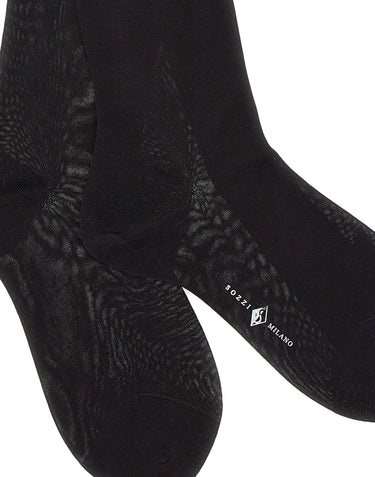 SOZZI MILANO Calze in cotone BLACK Uomo 